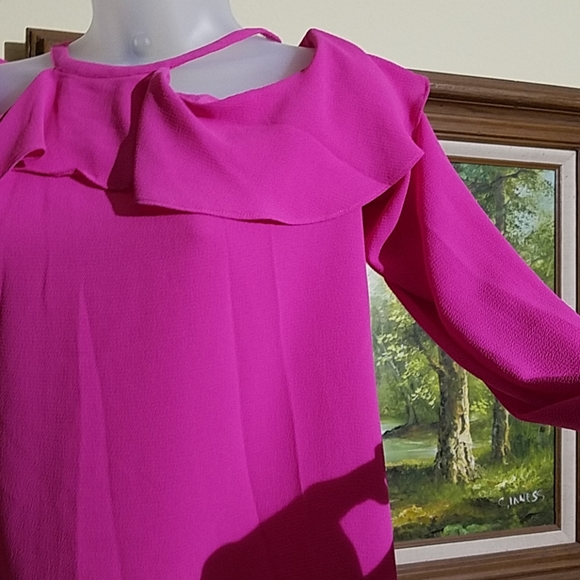 Michael Michael Kors cold shoulder blouse m1 - Picture 2 of 6